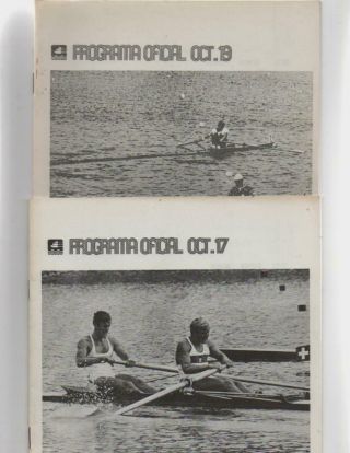 Rowing Mexico Olympics 1968 Sports Programs Oct 17 - 19
