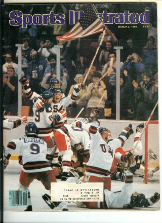 Sports Illustrated Usa Hockey Team Win Gold Medal March 3,  1980 Miracle On Ice