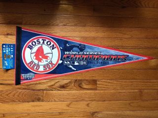 2004 Boston Red Sox World Series Champs Pennant Banner Bosox Fenway Park Flag