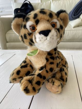 Aurora Baby Cub Cheetah Leopard Tan Black Plush Stuffed Animal Toy 10 " Euc