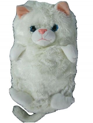 White Cat Plush Large Jay At Play Hideaway Pets Persian Kitten As Seen On Tv