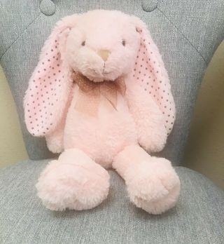 Dan Dee Soft Pink Bunny Rabbit Plush Easter Spring 12 " Spring
