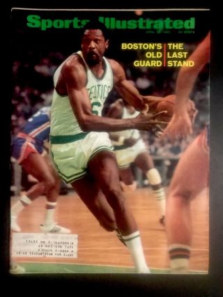 1969 Sports Illustrated Boston Celtics Bill Russell Nba Finals Bruins Bobby Orr