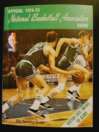 1974 - 75 The Sporting News Official Nba Basketball Guide