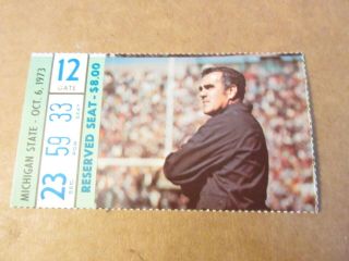 Notre Dame Vs Michigan State 1973 Football Ticket Stub