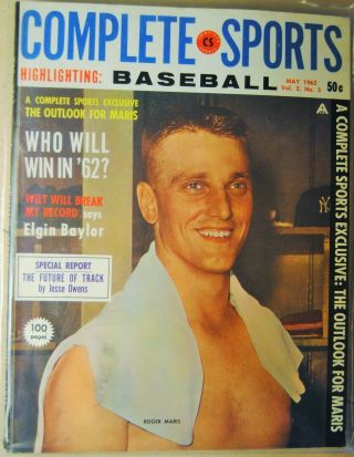 1962 Complete Sports Baseball - York Yankees Roger Maris