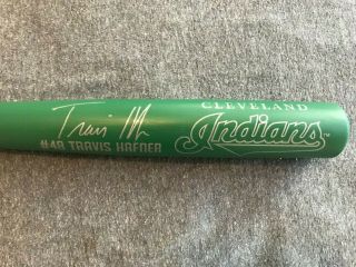 Cleveland Indians 48 Travis Hafner Green Full Size 28 " Wood Baseball Bat