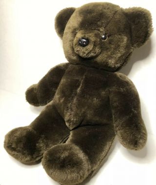 Vintage Russ Cocoa Brown 15 Inch Teddy Bear Plush Caress Stuffed Animal