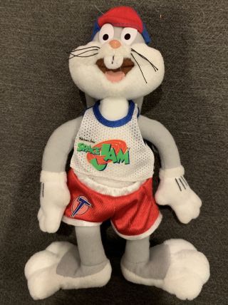 Vintage Bugs Bunny 1996 9 " Space Jam Plush Doll Stuffed Animal P04