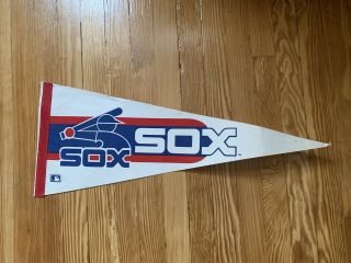 Vintage 1980s Chicago White Sox Pennant Full Size See Note