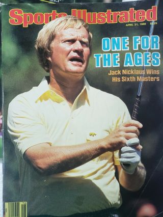 Sports Illustrated April 21,  1986 Jack Nicklaus Wins 6th Masters Notre Dame