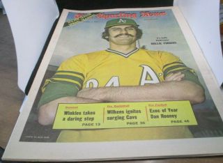 March 3,  1973 - The Sporting News - Rollie Fingers Of The Oakland A 