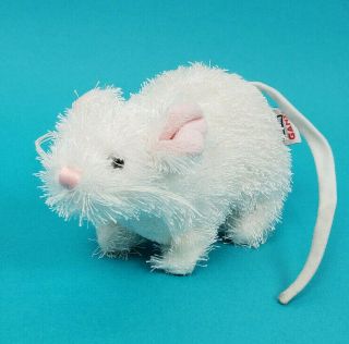 6 " Ganz Lil Kinz White Mouse Plush Stuffed Realistic Webkinz Hs207 No Code