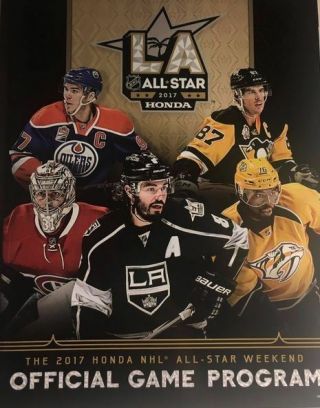 2017 All Star Game Program National Hockey League Nhl Stadium Official Program