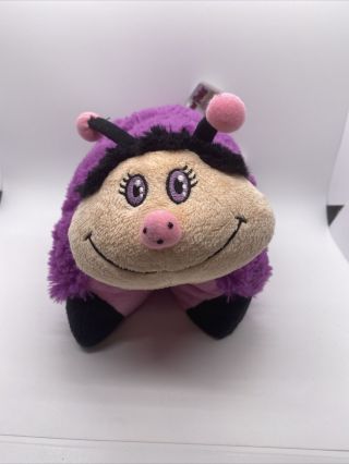 My Pillow Pets Purple & Pink Ladybug,  17 ",  2009 Limited Edition Pee - Wees