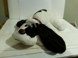 Pound Puppy 1985 Issued Plush Tonka Large Size Brown & White W Red Collar