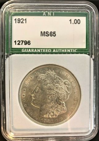 1921 P S$1 Morgan Silver Dollar In State