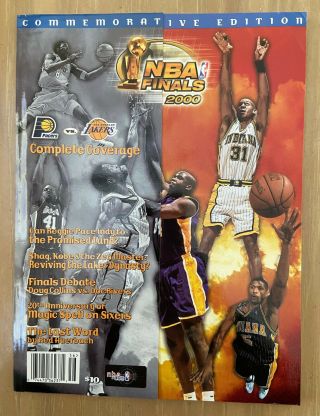 1999 - 2000 Nba Finals Indiana Pacers @ Los Angeles Lakers Program - Kobe Bryant