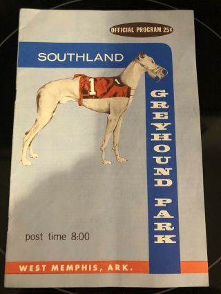 1963 Southland Greyhound Program