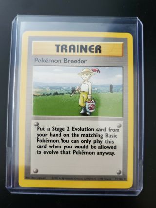 Pokemon Breeder - 76/102 - Rare - Base Set - Pokemon Card - Lp To Nm