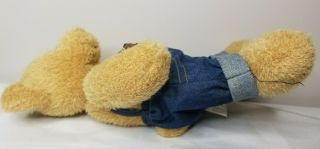 Dan Dee Collector ' s Choice Teddy Bear 14” Plush Brown Blue Overalls 3