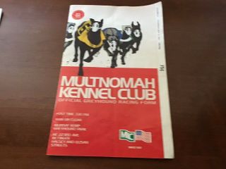 3 1983 Multnomah Kennel Club (MKC) Dog Track Greyhound Programs 2