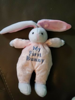 Stuffed Plush Animals Toys Pink Bunny Rabbit " My First Bunny " 14 "