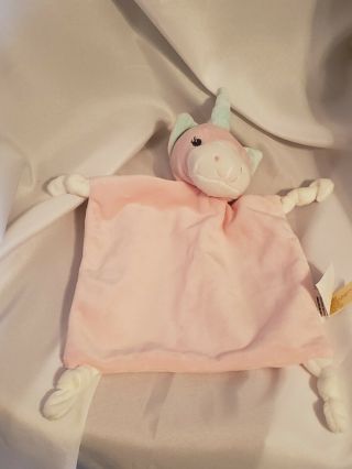 Dan Dee Pink Unicorn Lovey Blankie Plush Baby Blanket Infant Sleep Soft Snuggle