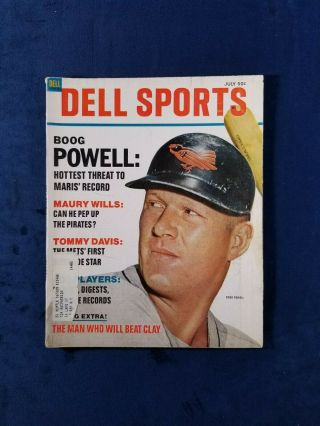 Vintage Dell Sports July 1967 Boog Powell Cover Joe Frazier Mantle Clemente