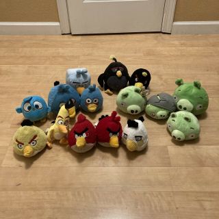 Set Of 15 Angry Birds Plush Including Pigs