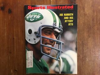 Sports Illustrated October 9 1972 - Joe Namath Si Has Address Label On Front