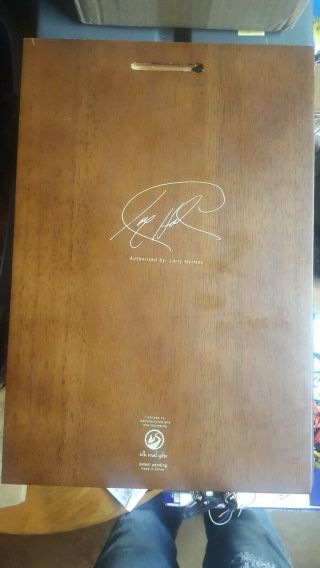 Limited edition Larry Holmes Plaster Hand Print Plaque 10 