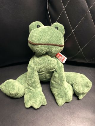 Gund Green Frog 13” Toad Plush Greenly 60133 Stuffed Animal Toy 333