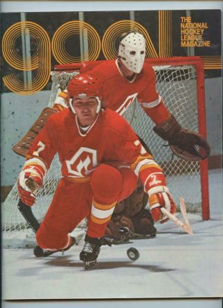 January 18 1975 Nhl Hockey Program Philadelphia Flyers Atlanta Flames Goal