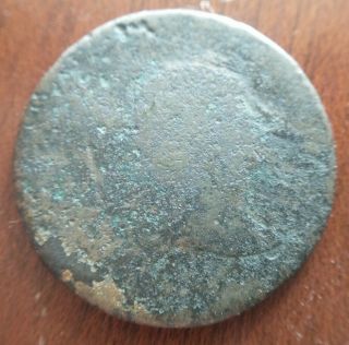 No Date Liberty Cap Flowing Hair Large Cent Penny Thin Flan 1795 - 1796 Corroded