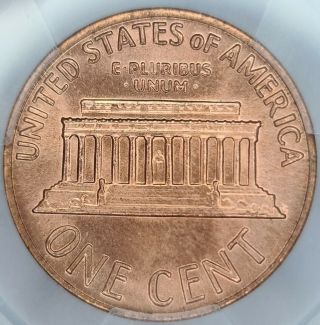 1970 - S Small Date Lincoln Memorial 1¢ Copper USA Penny.  Graded MS65 RED PCGS. 2