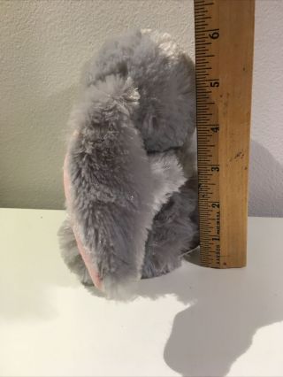 Adorable Dan Dee Gray Bunny Rabbit Plush Collectors choice Animal Bow 3