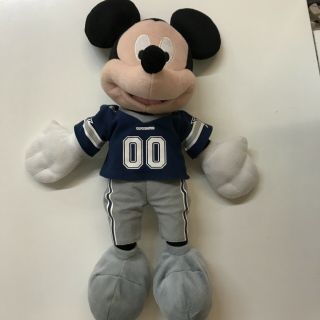 Nfl Dallas Cowboys Jersey Disney Mickey Mouse Football Stuffed Animal Plush Doll