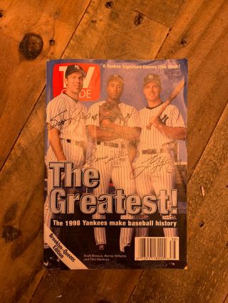 Tv Guide Sept.  19 - 25 1998 N.  Y.  Yankees The Greatest Brosius Williams Martinez