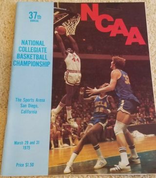 1975 Ncaa Mens Basketball Championship Game Program