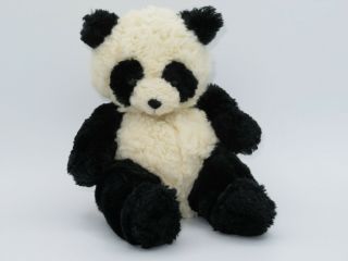 Russ Ping Panda Bear 8 " Plush Stuffed Animal Beanie Berrie And Co Black White