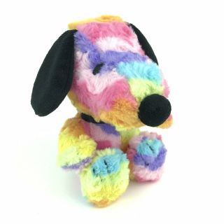 Hallmark Snoopy Peanuts 6 " Rainbow Tie Dye Easter Plush,  Dog Soft Stuffed Toy