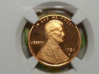 1981 - S Type 2 Lincoln Cent - Ngc Pf 68 Red Ultra Cameo 1
