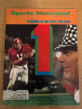Alabama 1,  Bear Bryant & Gary Rutledge Sports Illustrated,  December 3,  1973