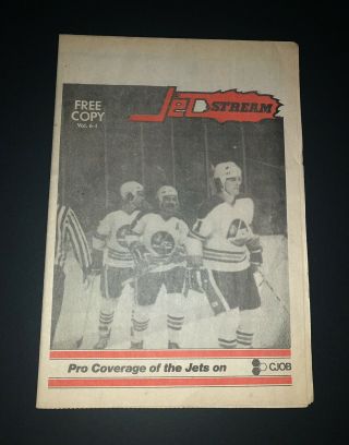 Winnipeg Jets 1978 - 79 Wha Jetstream Booster Club Newspaper (terry Ruskowski)