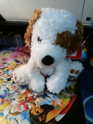 Kohls Cares Rags Dog 13 " Plush White Brown Shaggy Stuffed Animal Toy Raggedy Ann