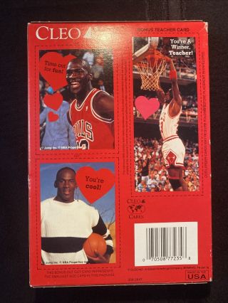 Vintage CLEO Michael Jordan Valentines Pack Of 32 Chicago Bulls NEW/SEALED MJ 23 2