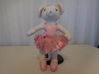 Angelina Ballerina Mouse Poseable Plush 14 " Doll Pink Outfit 2006