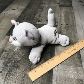 Pound Puppies Purries Vintage Tonka Gray Grey White Plush Kitty Cat Kitten