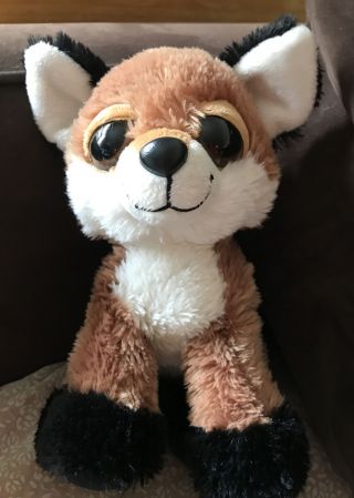 Aurora Dreamy Eyes Feggan Fox 9 " Brown Plush Stuffed Animal Lovey Toy